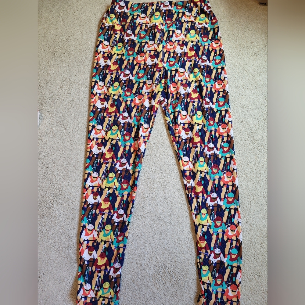 LuLaRoe Leggings Cyclists Racing design